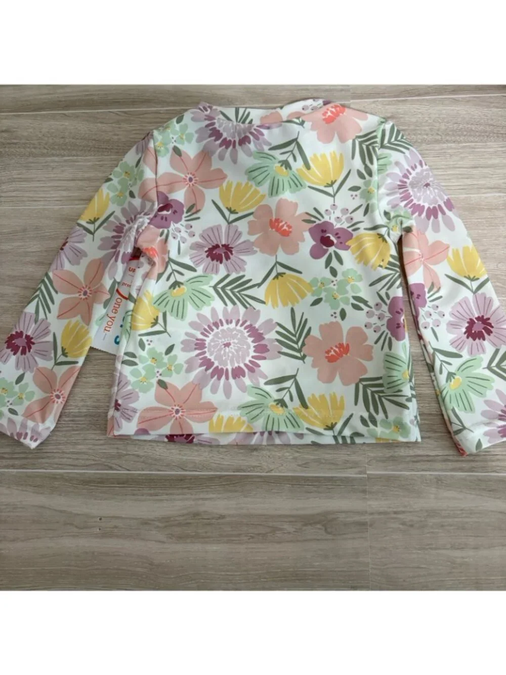 Carters Floral UPF 50+ Protection Solar Long Sleeve Top